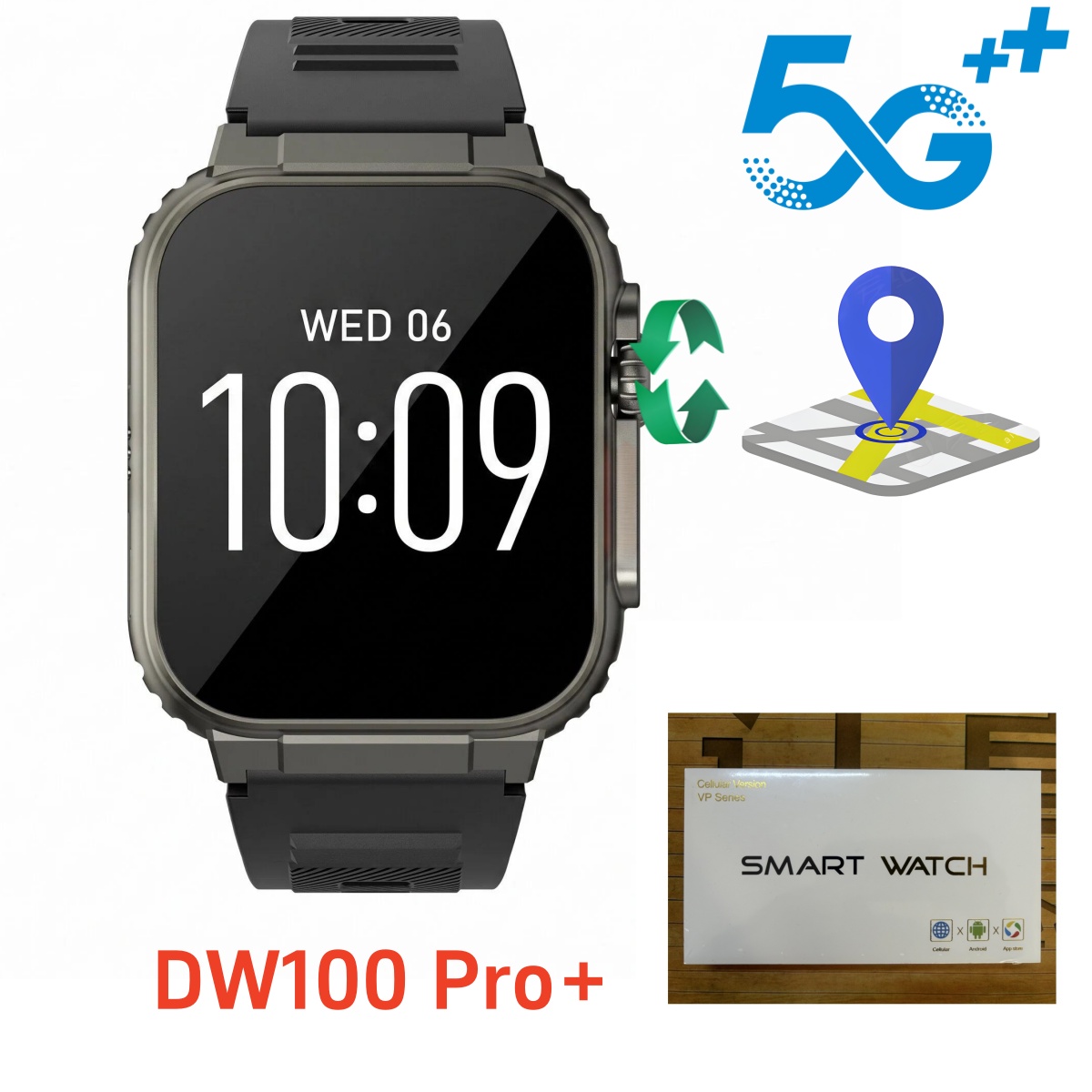 Heart Rate Gps Watch - Smartwatch DW100 Pro Plus con Touch