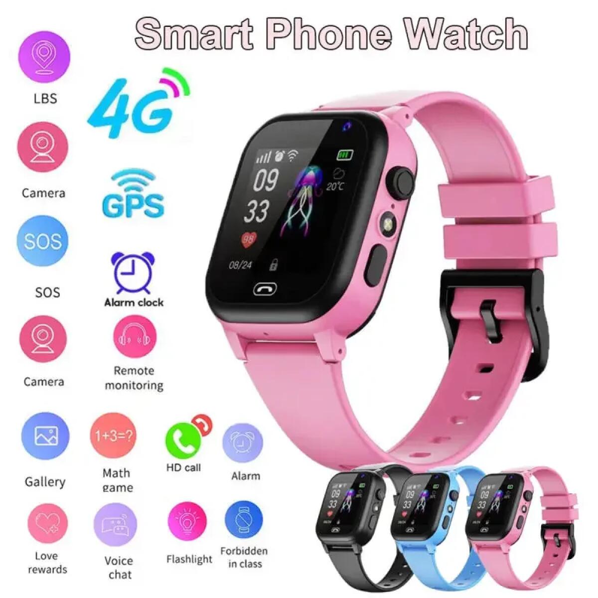 Smartwatch Watches For Kids With Gps - Smart Watch per bambini 4G multifunzionale
