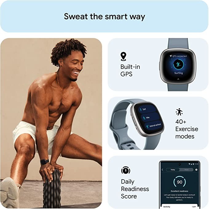 Fitbit Versa 4 Smart Watch Loc - Smartwatch Watches Digital recensione e prezzo