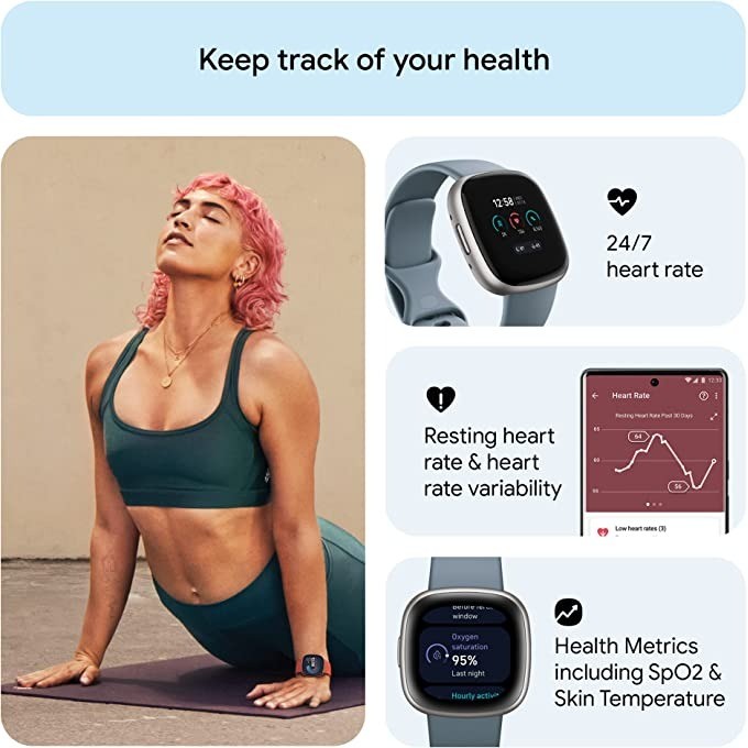 Fitbit Versa 4 Smart Watch Loc - Smartwatch Watches Digital recensione e prezzo