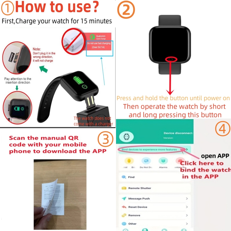 Smart Watch messaggio ricorda  - Smartwatch Watches Digital recensione e prezzo