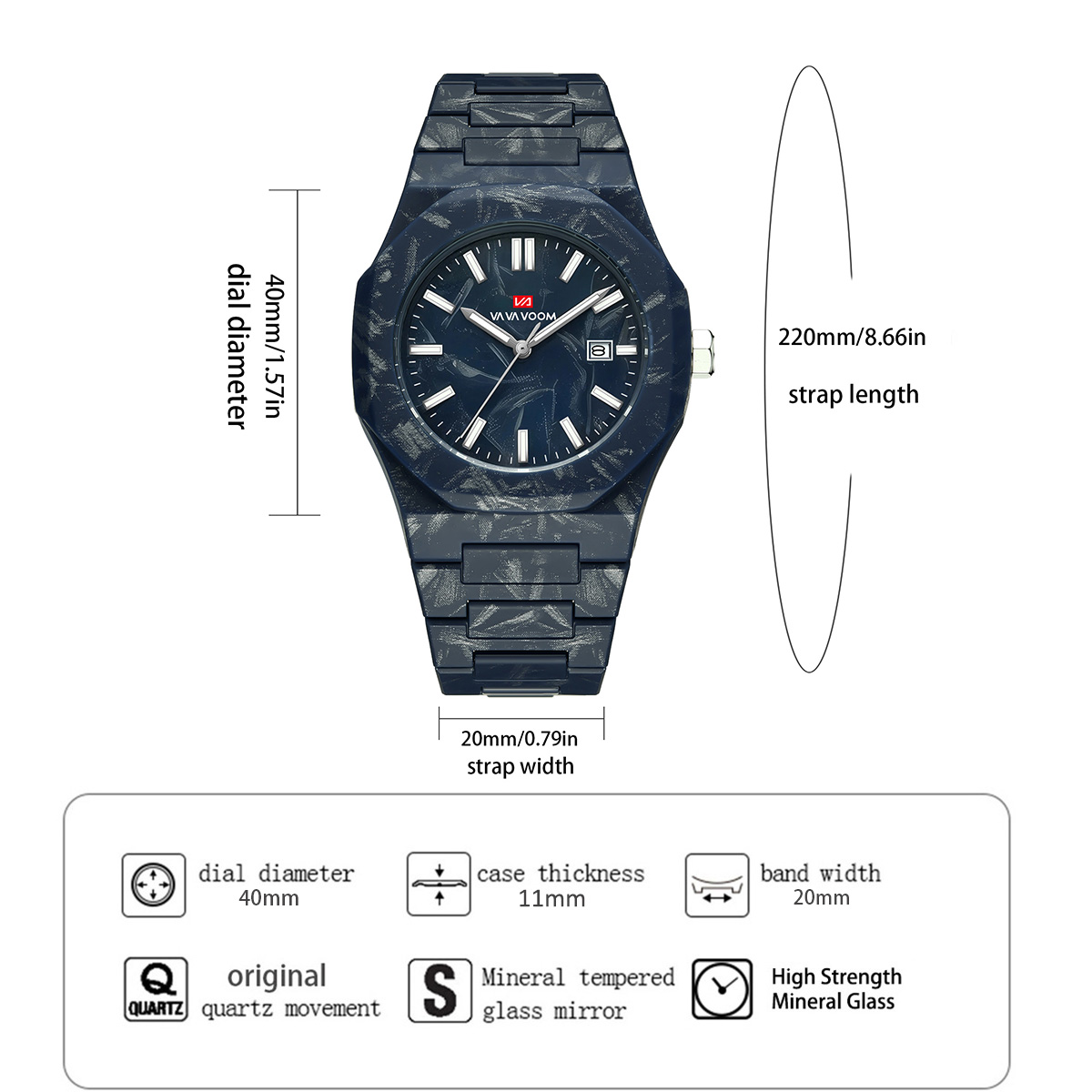 VA VA VOOM Orologi da uomo Mov - Smartwatch Sports Watches For Men recensione e prezzo